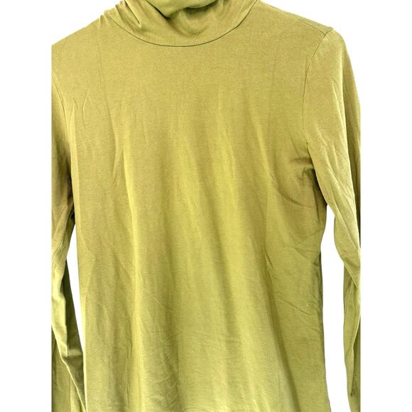 J. Jill Essential Turtleneck Shirt Green Long Sleeve Soft Basic Casual Medium - Picture 6 of 12